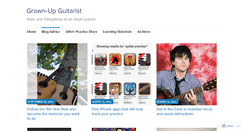 Desktop Screenshot of grownupguitarist.com